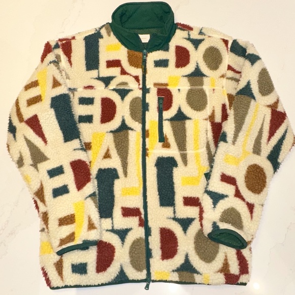 Aime Leon Dore Blown Print Polar Fleece Jacket - Picture 1 of 4